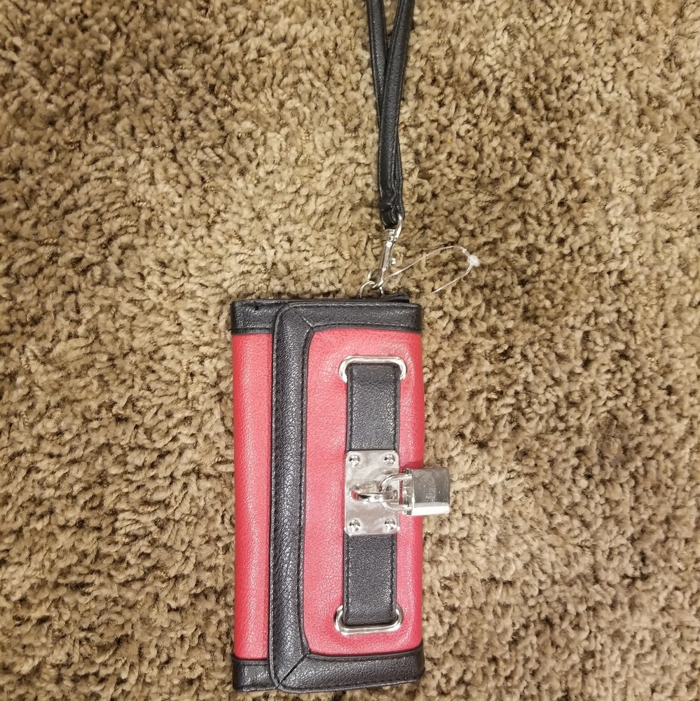 Locket red and black wallet